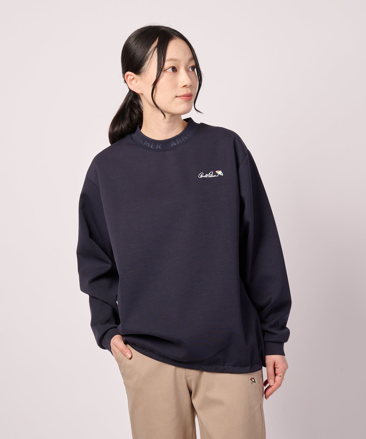 シルキーポンチ シェア ヘムスピンドル ロングTシャツ