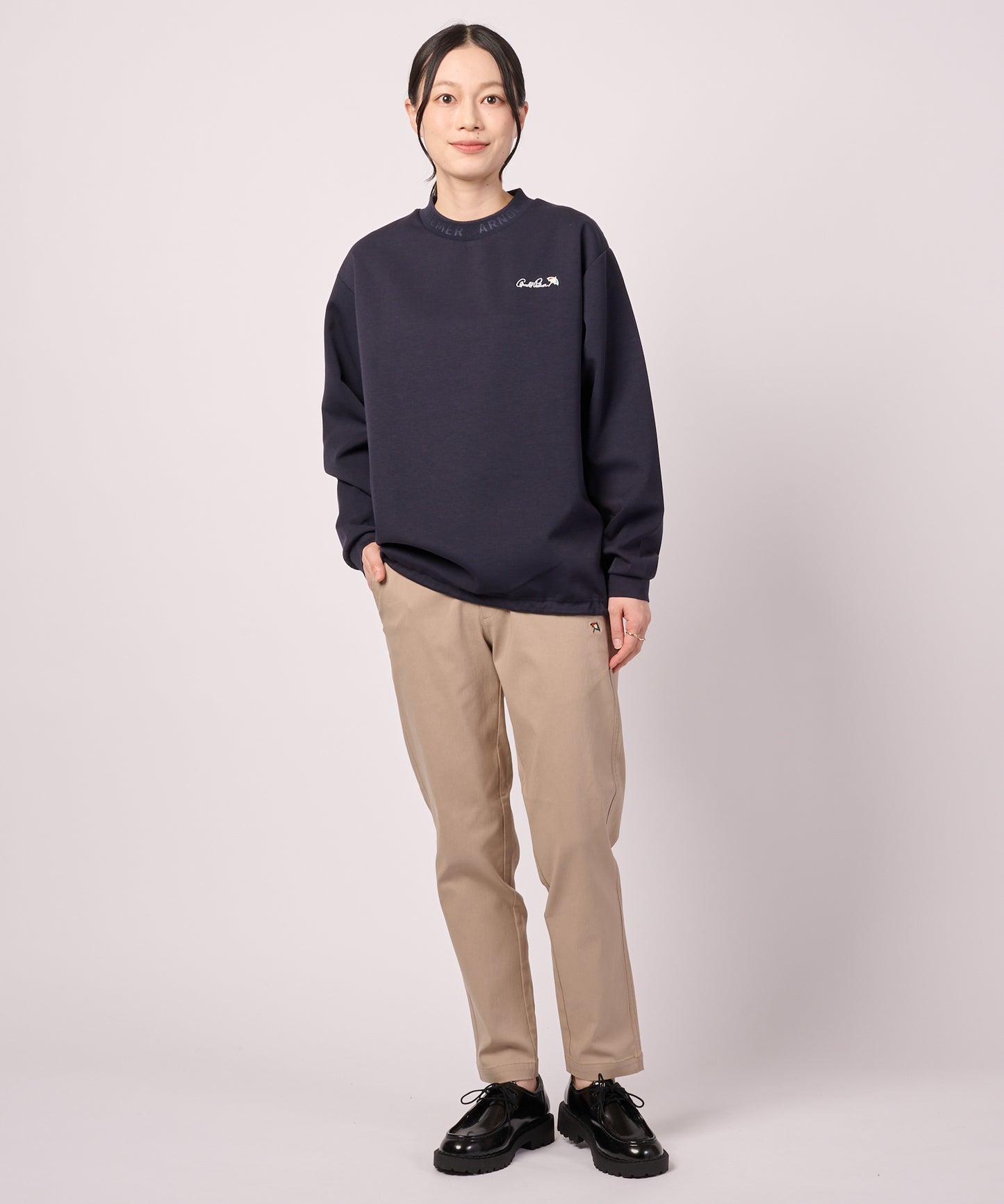 シルキーポンチ シェア ヘムスピンドル ロングTシャツ