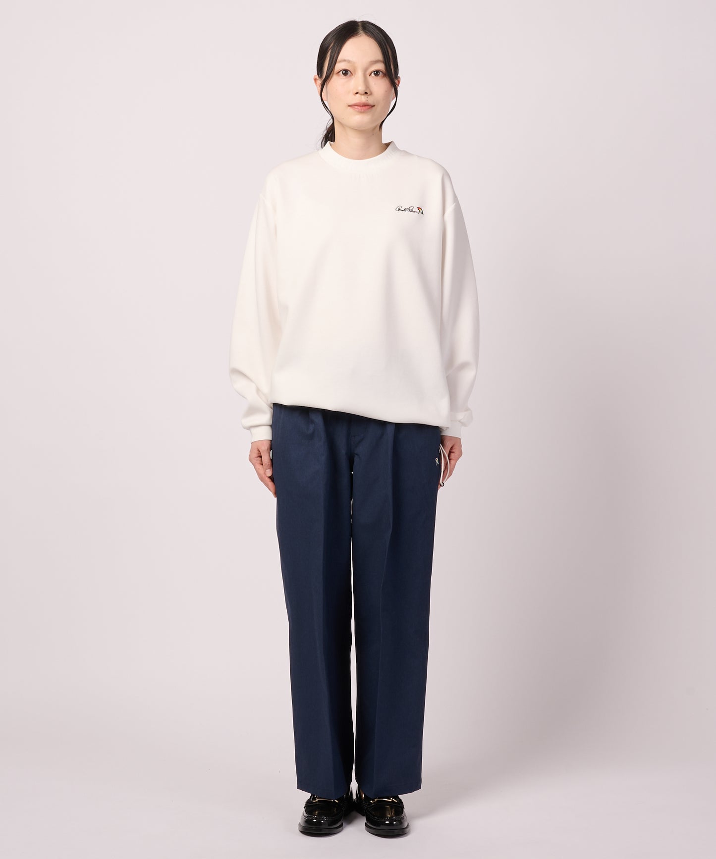 シルキーポンチ シェア ヘムスピンドル ロングTシャツ