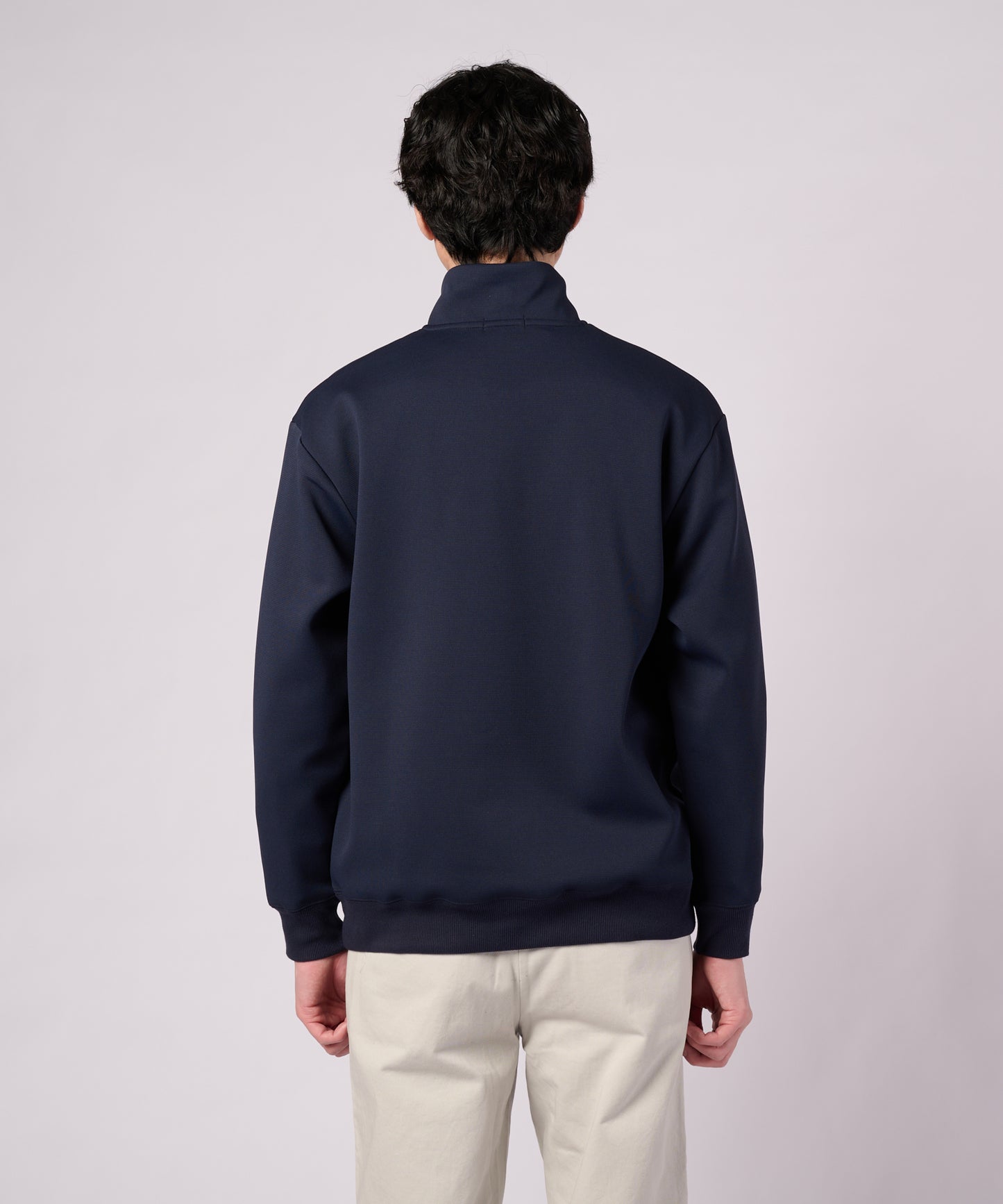 【ポイントUP対象】ミラノリブポンチ ハーフジップスウェット