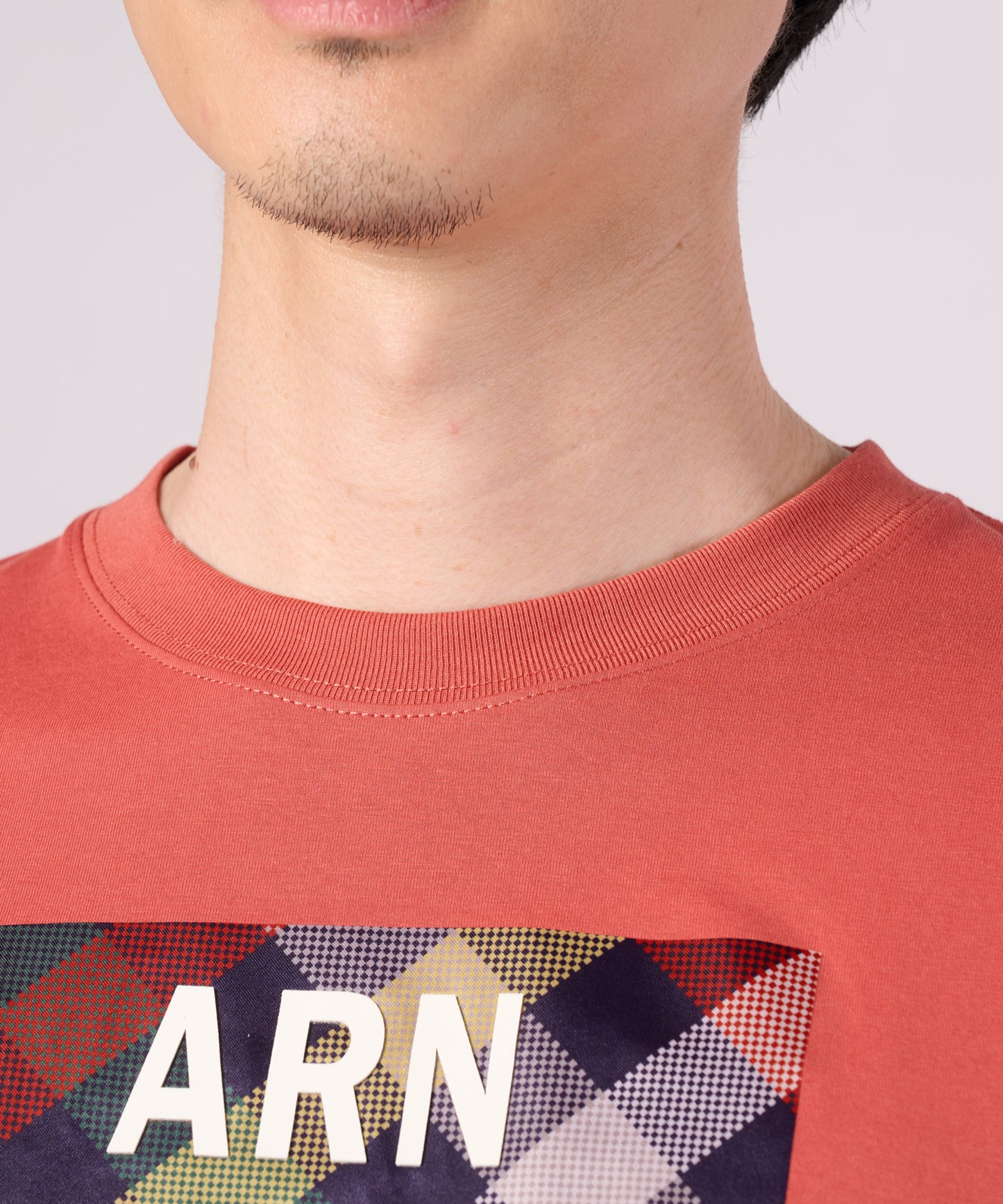 パーマーチェックグラフィック ロングスリーブTシャツ