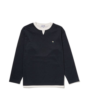 アーノルド パーマー(Arnold Palmer)ジャガードダンボール フェイクレイヤード キーネックプルオーバー