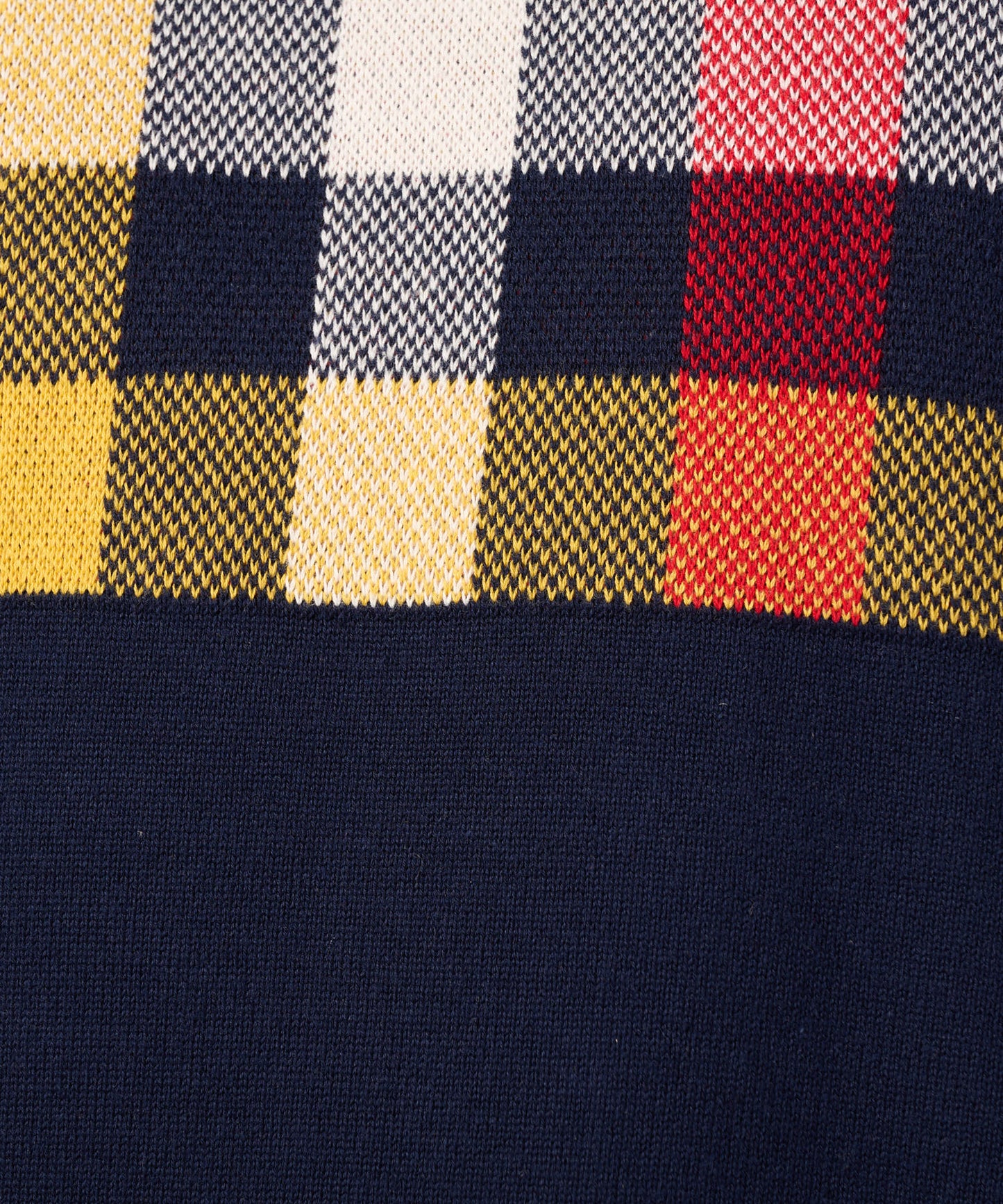 【ポイントUP対象】パネルパーマーチェック ニット プルオーバー