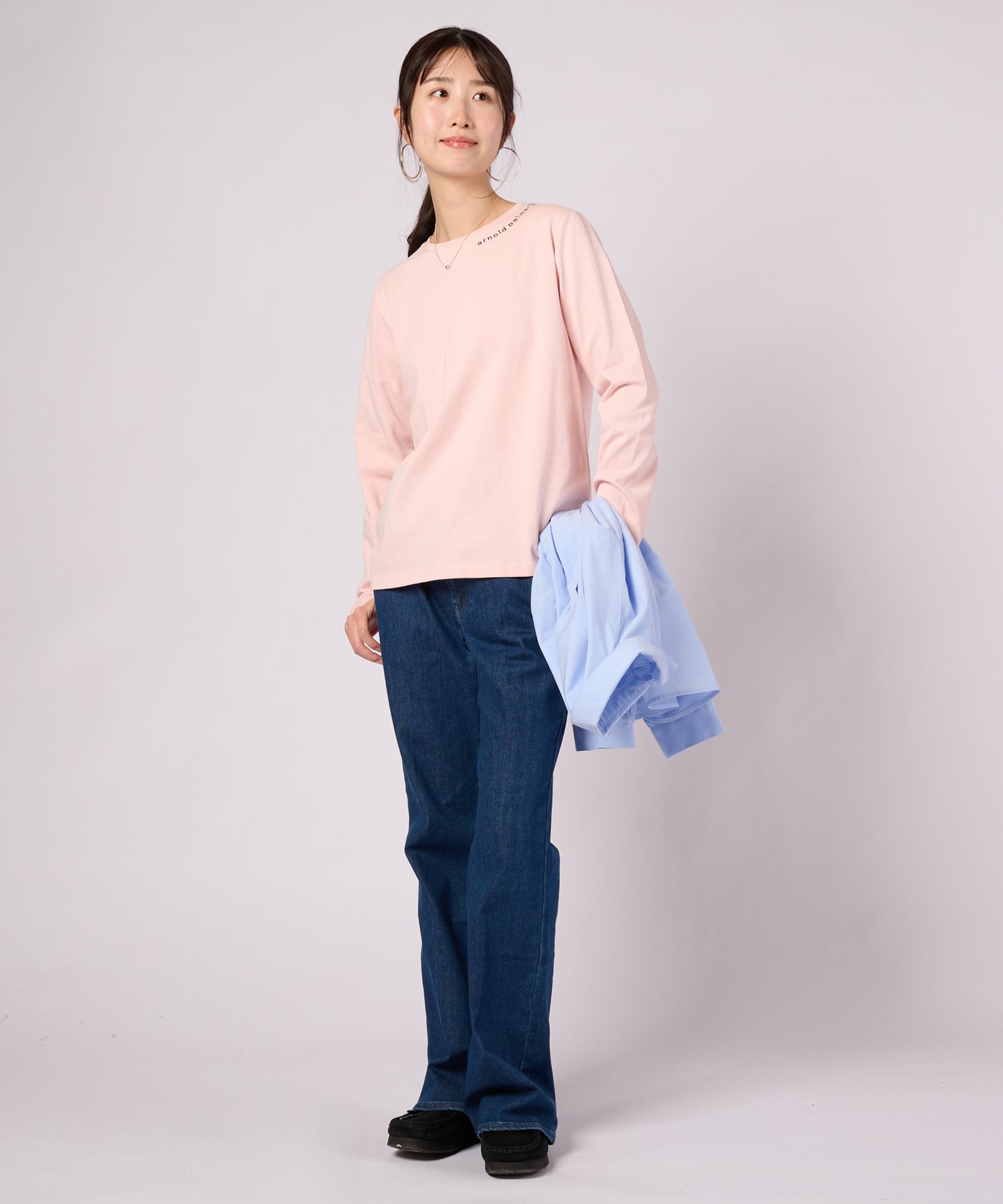 【ポイントUP対象】ワンポイントロゴ ベーシック ロングスリーブTシャツ