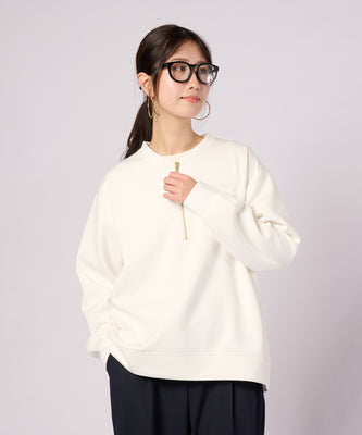 クッションダンボール ハーフジッププルオーバー