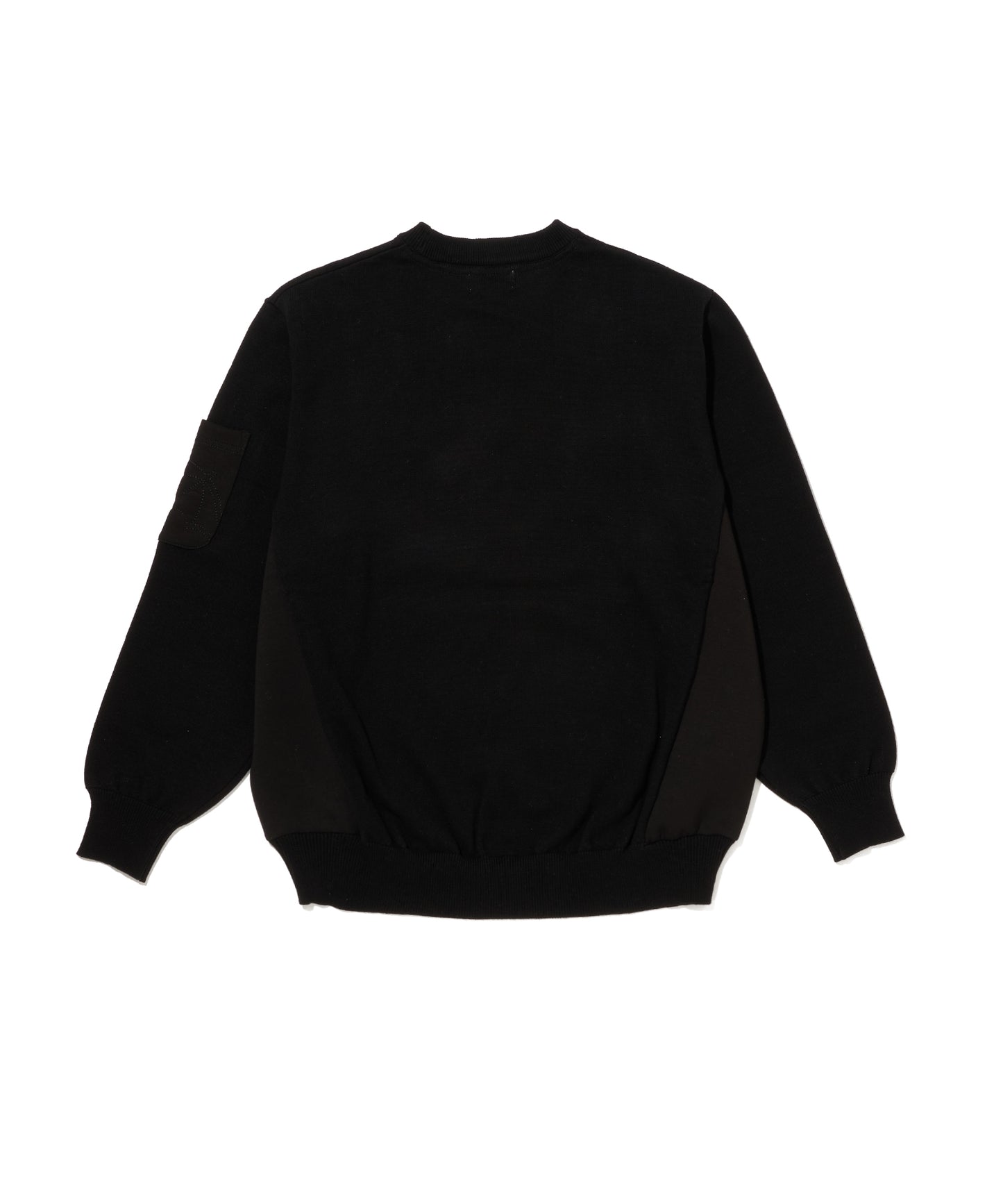 異素材切替 ニット プルオーバー