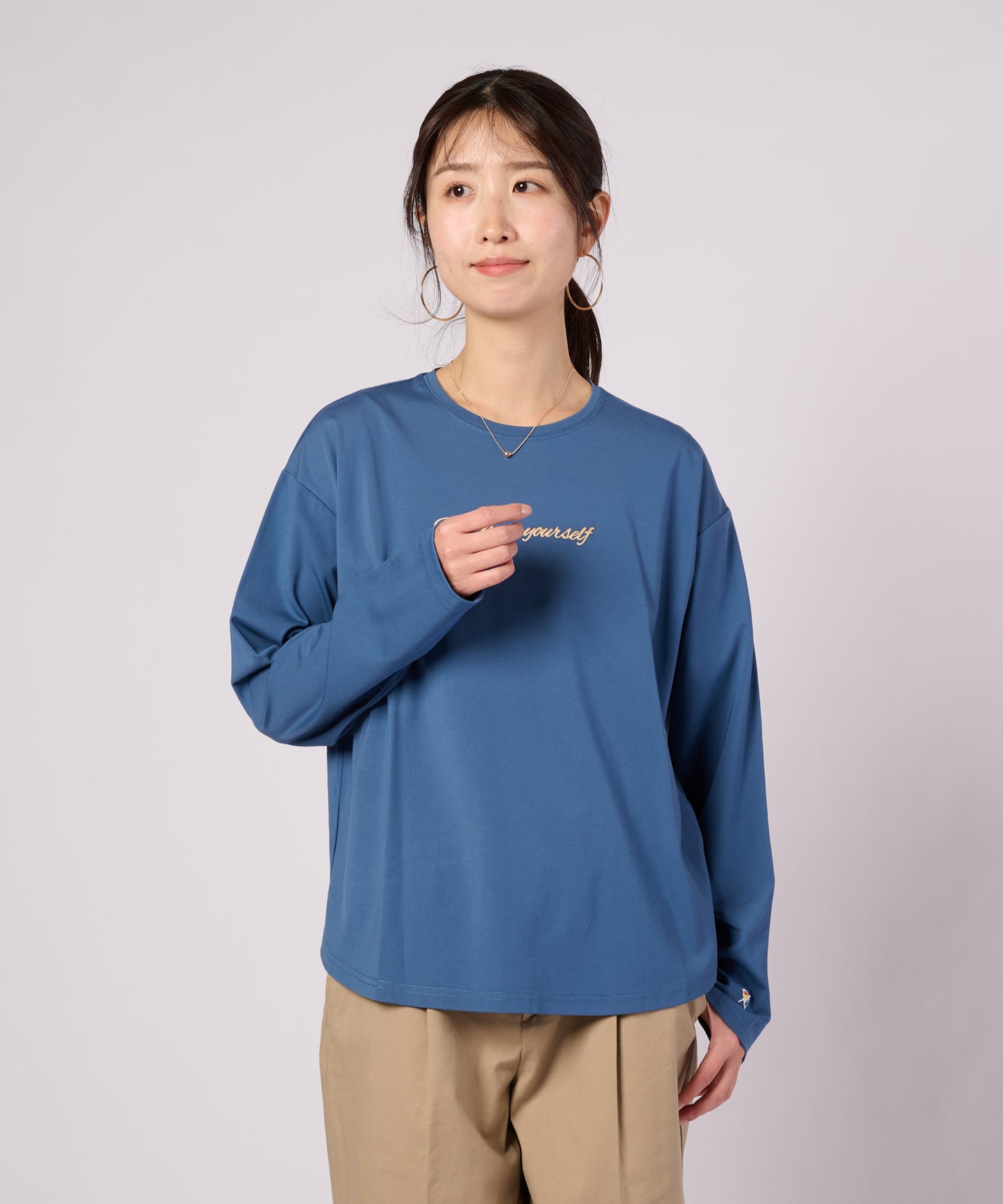 発泡ロゴ ロングスリーブTシャツ