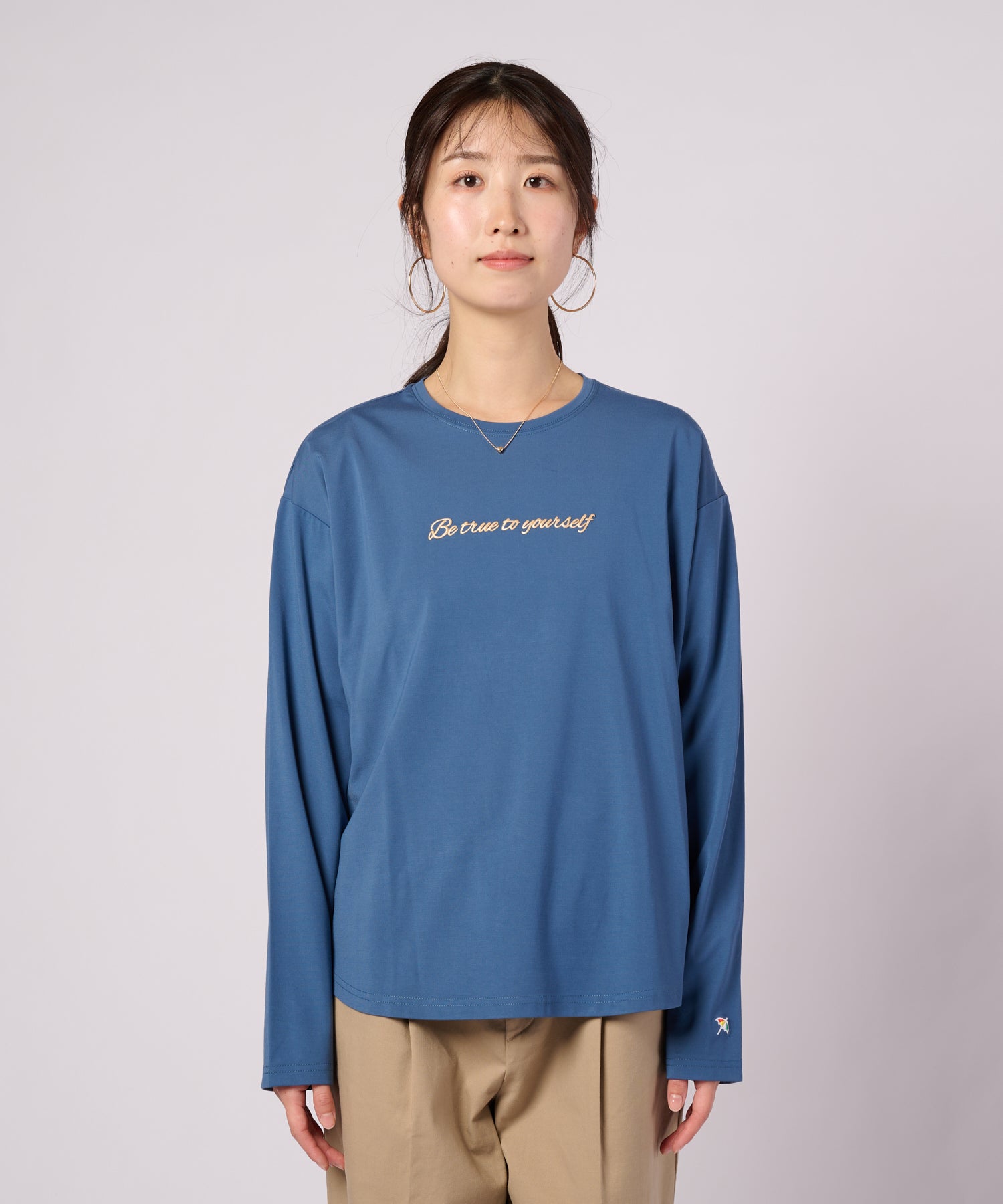 発泡ロゴ ロングスリーブTシャツ（Tシャツ/カットソー/レディース