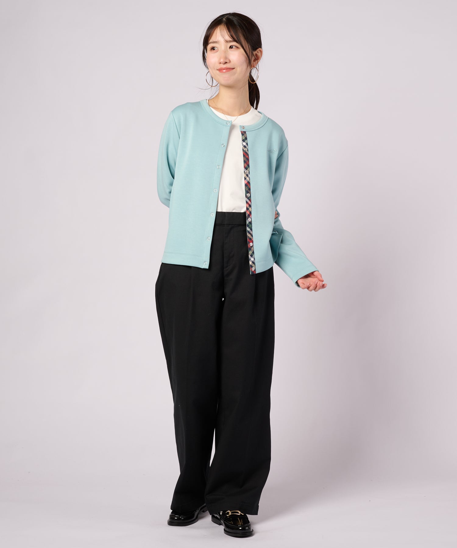 カットポンチ コンパクトカーデ（カーディガン/ボレロ/レディース