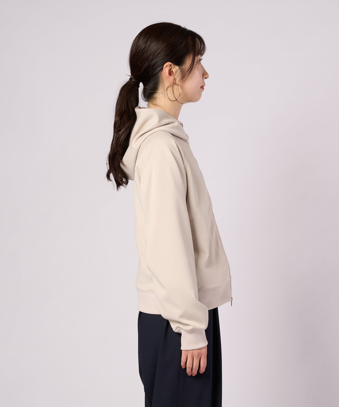 カットカルゼ コンパクト ZIPパーカー