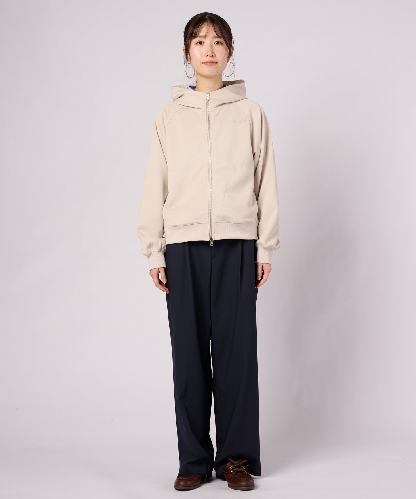カットカルゼ コンパクト ZIPパーカー