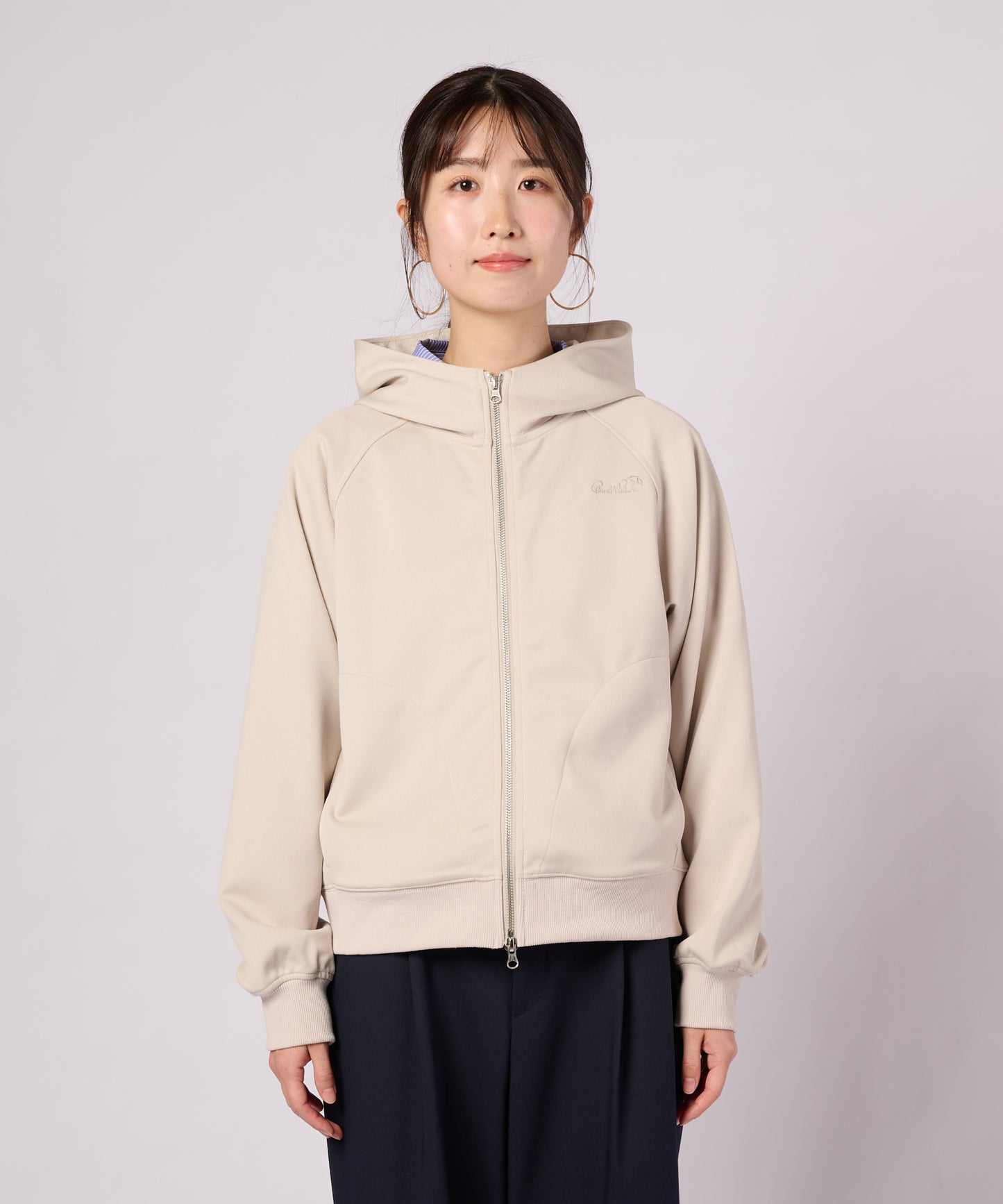 カットカルゼ コンパクト ZIPパーカー