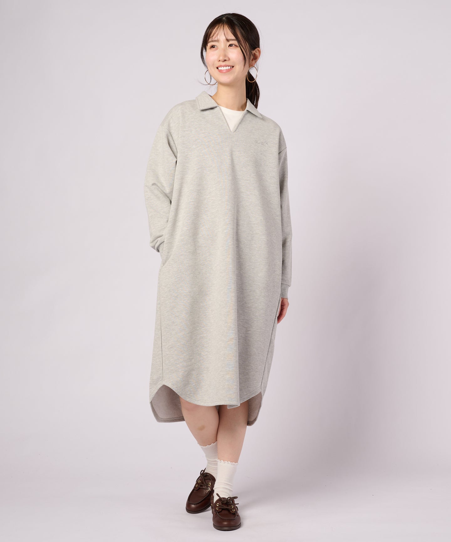 スキッパー プルオーバー ワンピース