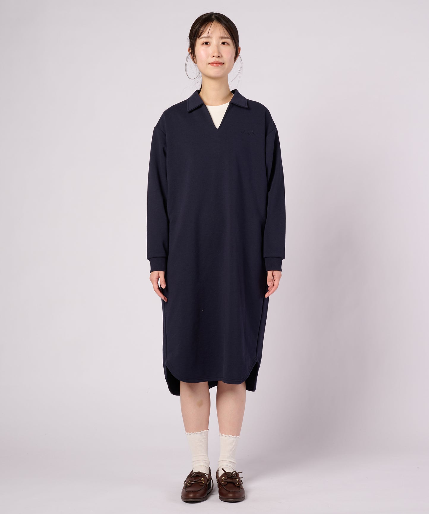 スキッパー プルオーバー ワンピース