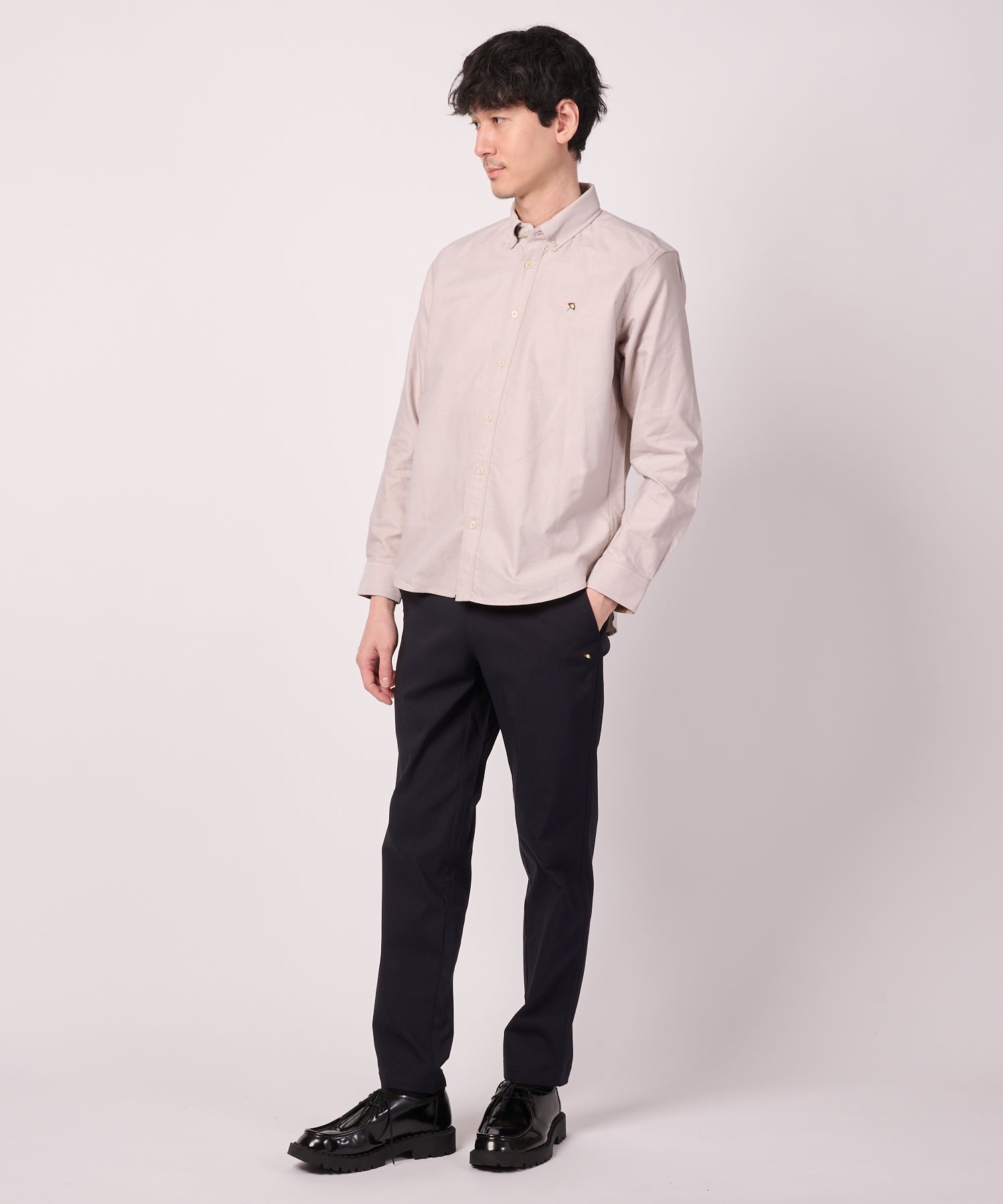 AURALEE バーガンディ 長袖シャツ 20aw ストレッチ オックス シェア 長袖シャツ（シャツ/ブラウス/ユニ