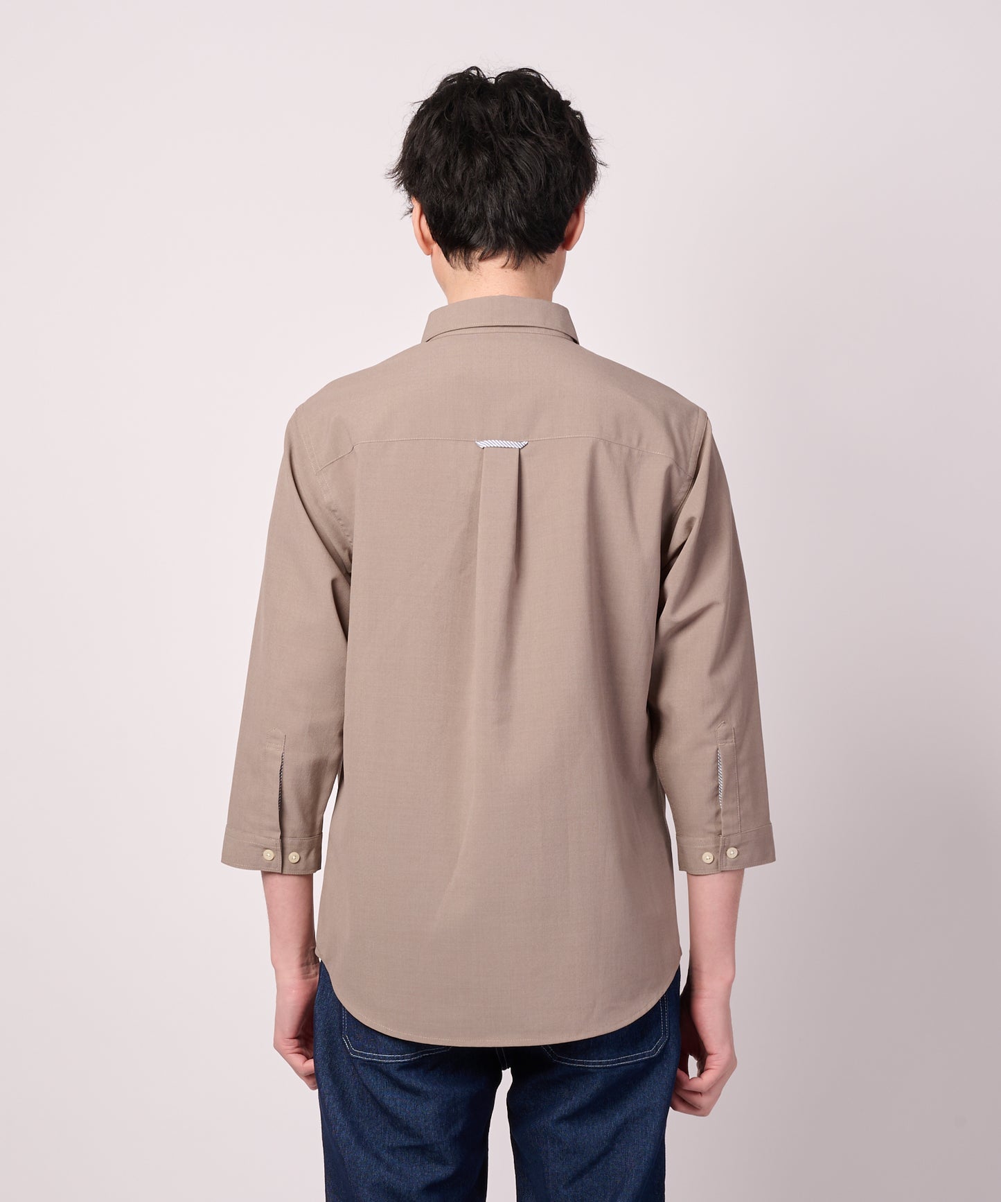 リネンタッチ 7分袖 シャツ