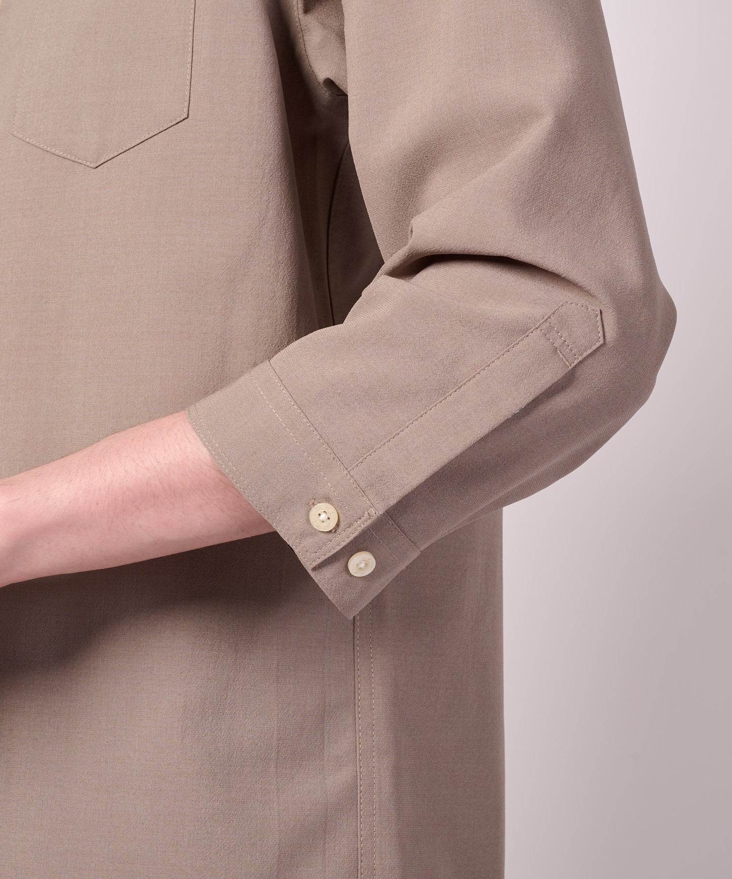 リネンタッチ 7分袖 シャツ