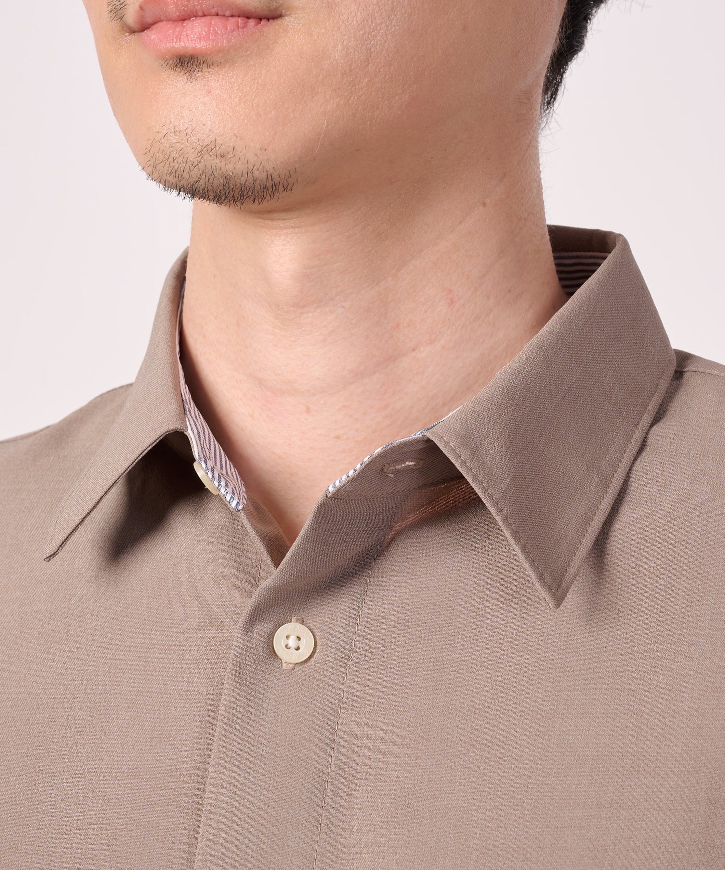 リネンタッチ 7分袖 シャツ