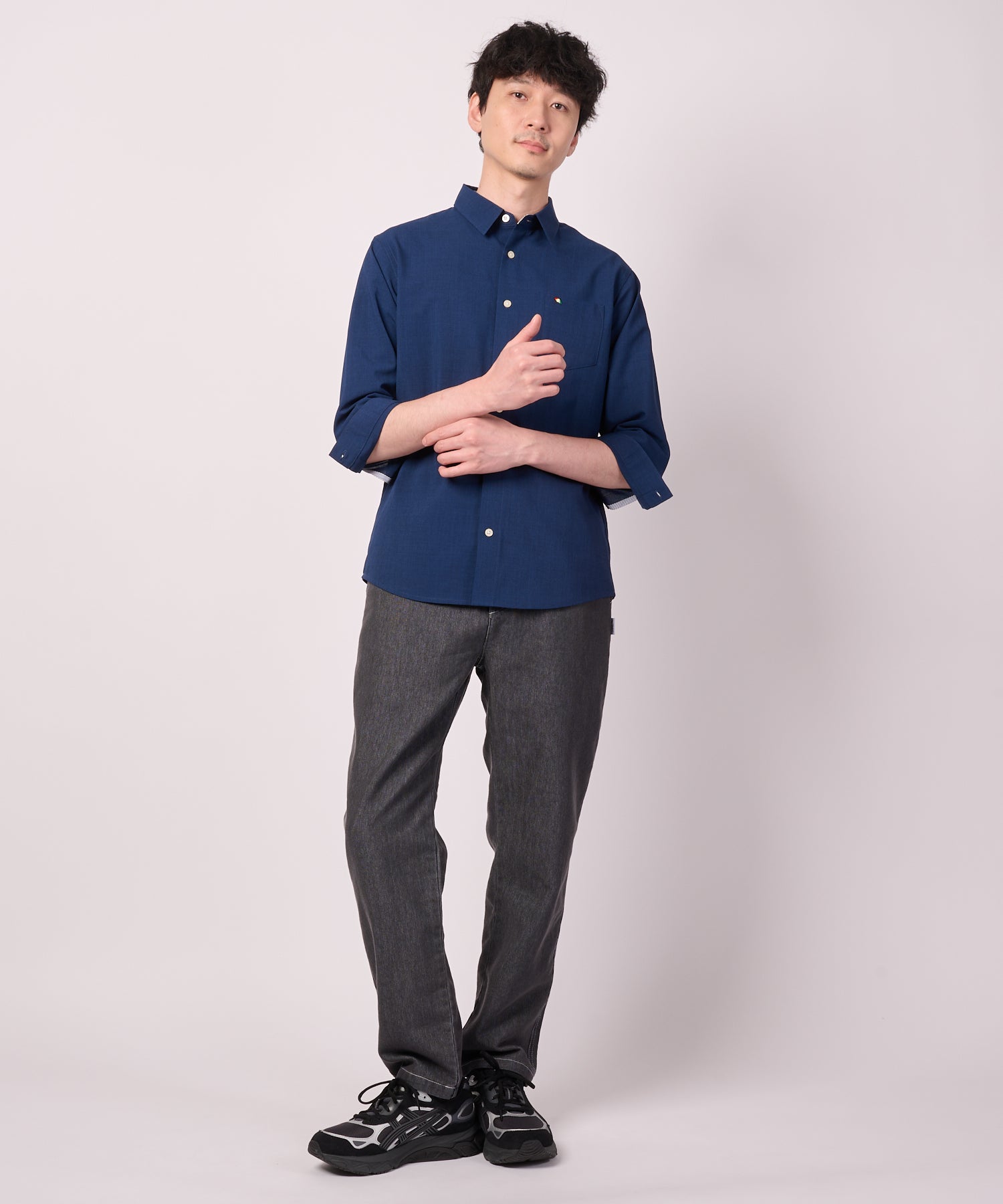 リネンタッチ 7分袖 シャツ（シャツ/ブラウス/メンズ）｜アーノルド