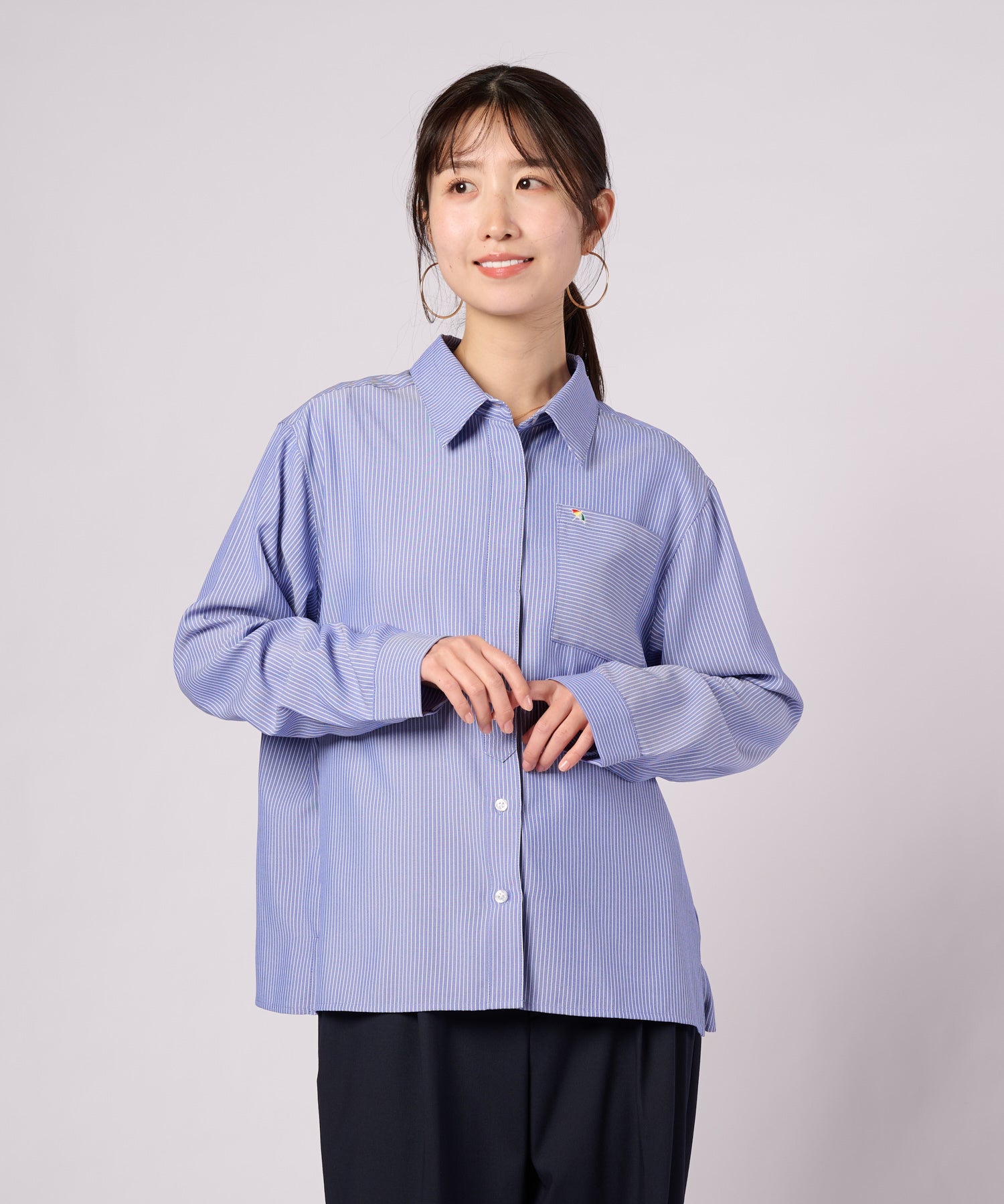 イージーケア アソート ストライプシャツ（シャツ/ブラウス/レディース