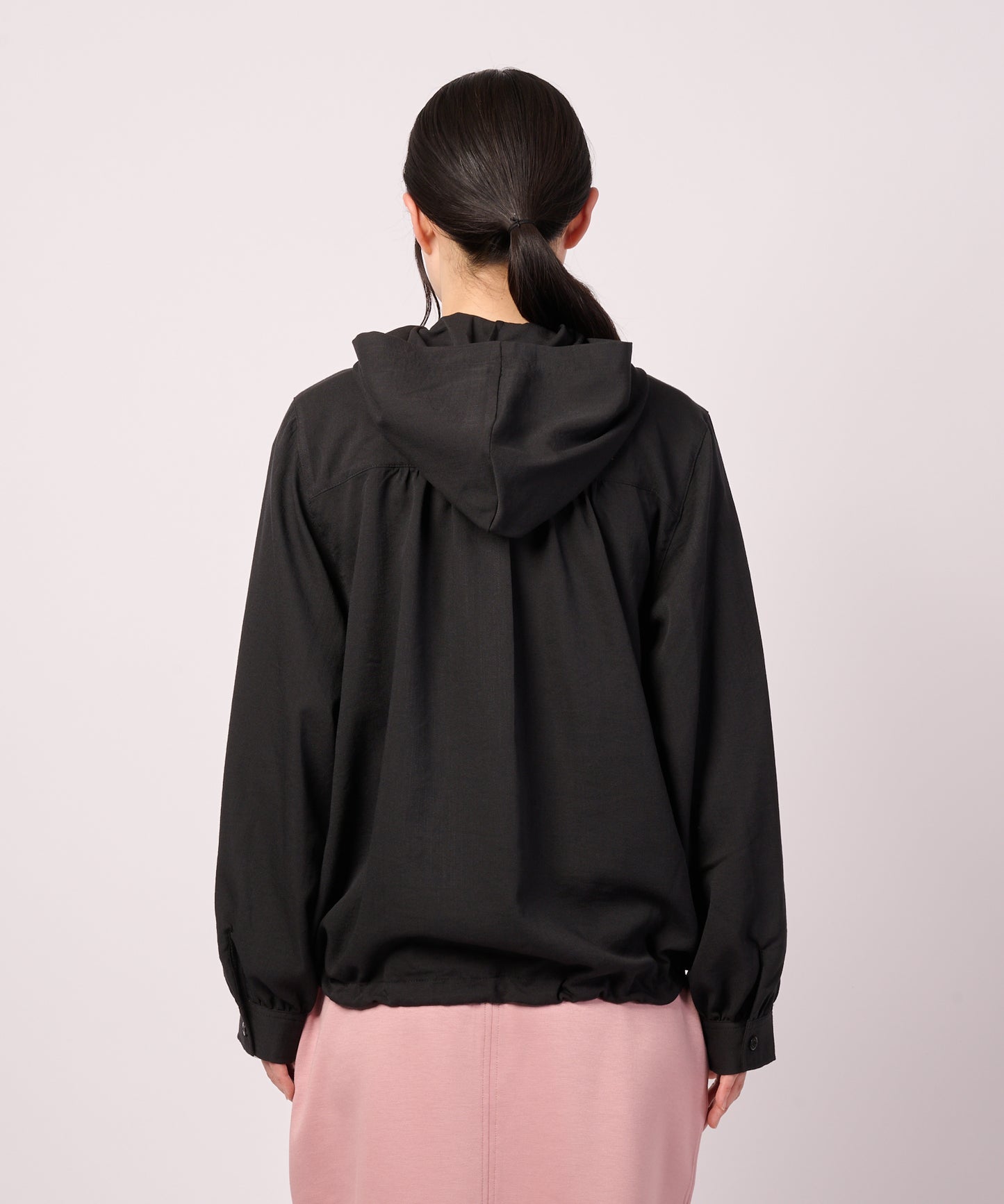 【レビューポイント対象アイテム】ギャザー フーディ―シャツ