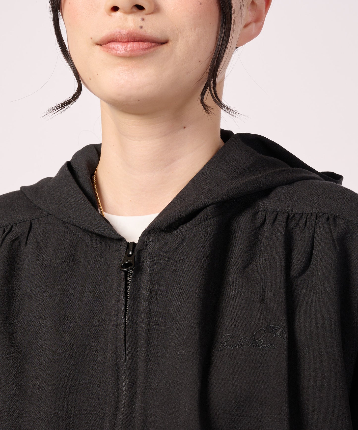 【レビューポイント対象アイテム】ギャザー フーディ―シャツ