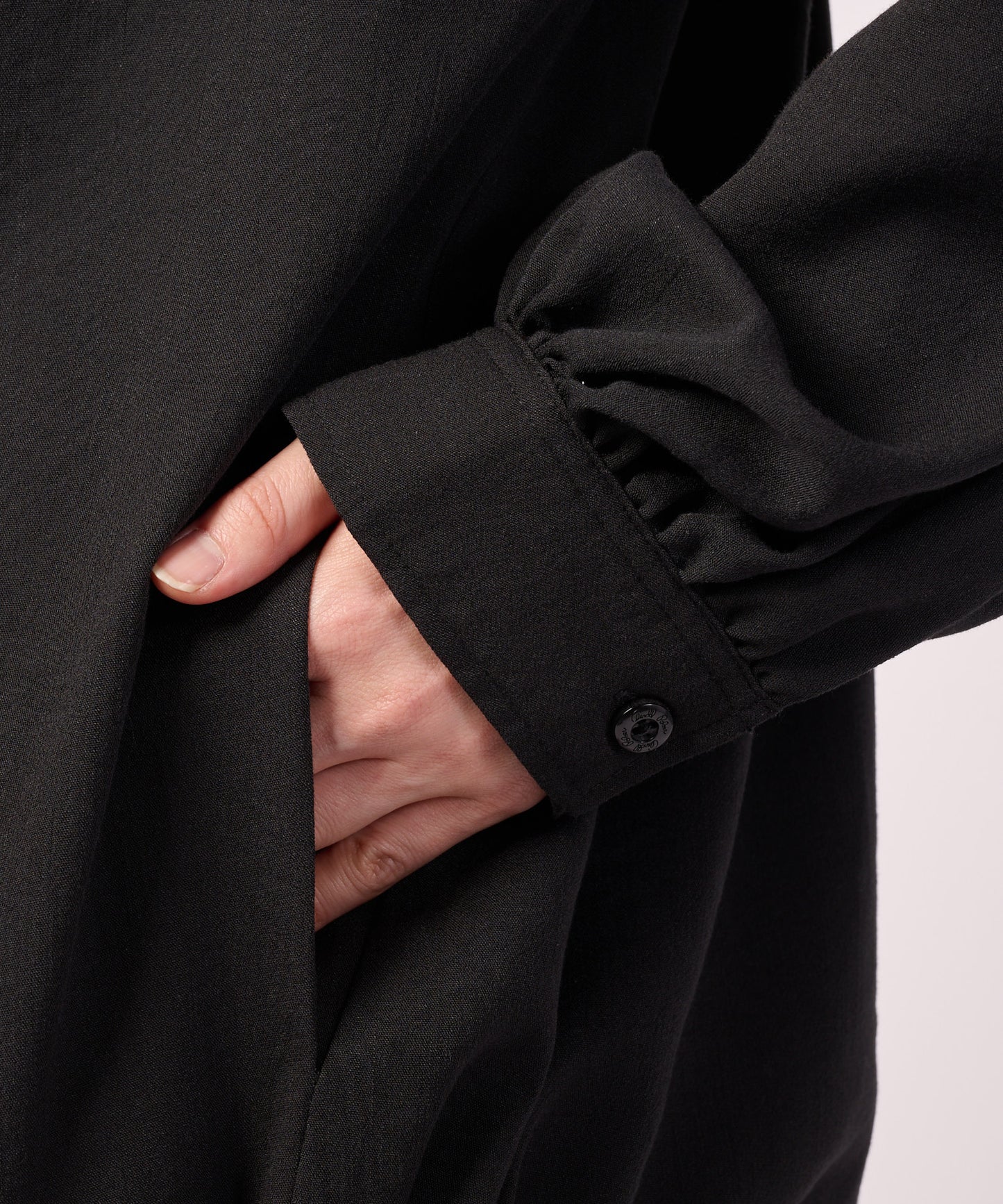 【レビューポイント対象アイテム】ギャザー フーディ―シャツ