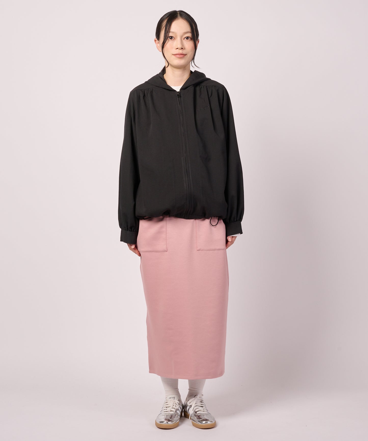 【レビューポイント対象アイテム】ギャザー フーディ―シャツ