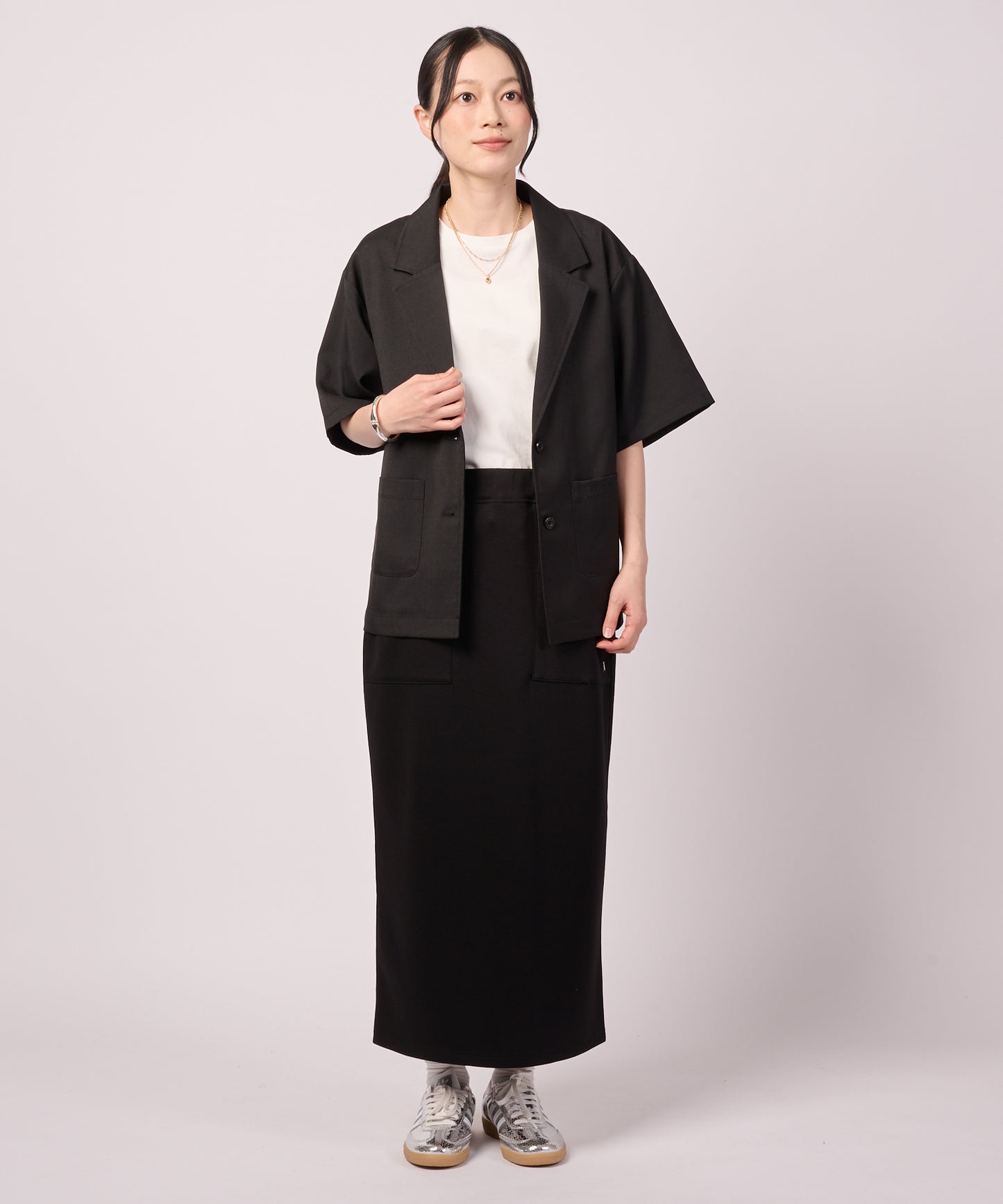 リネンライク ライト テーラードジャケット