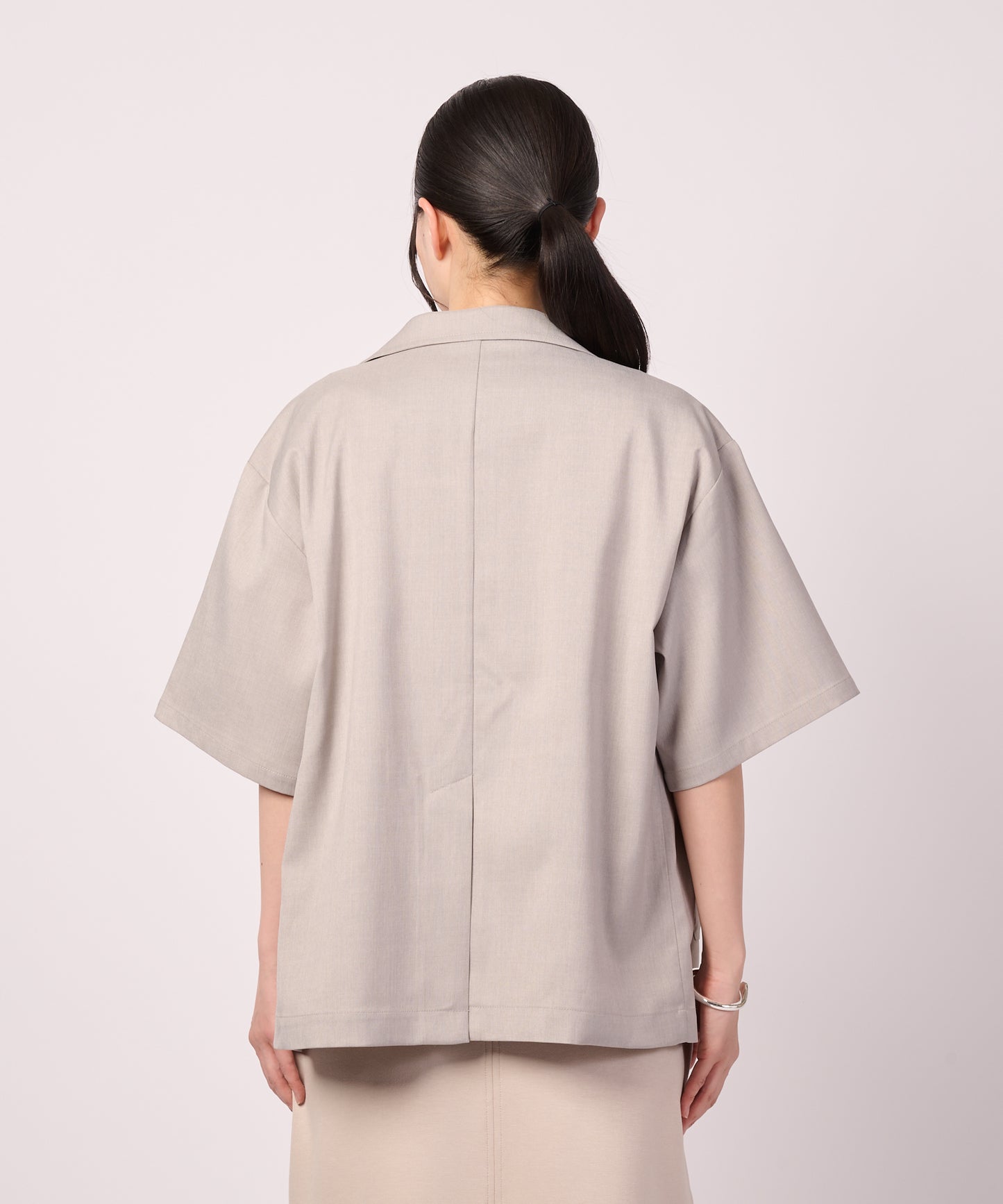 リネンライク ライト テーラードジャケット