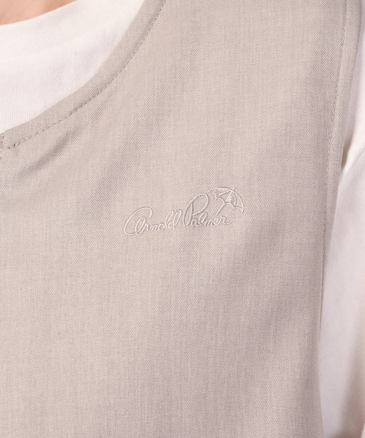 リネンライク ZIP ジレベスト