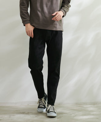 テーパードストレッチデニムパンツ for men's