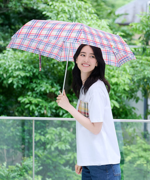 【期間限定 セール】 パーマーチェック晴雨兼用シェア折り畳み傘
