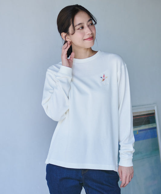 Arnold Palmer　 スターモチーフ シェアロングスリーブTシャツ