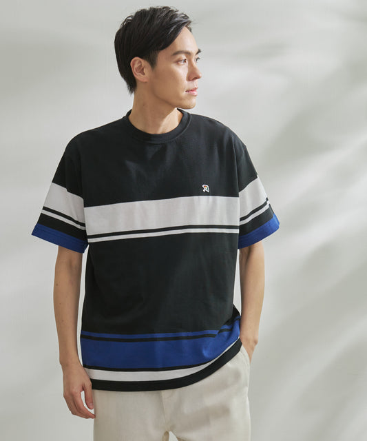 Arnold Palmer　編地パネルボーダー Ｔシャツ