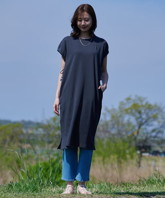 Arnold Palmer　【2BUY対象】スリーブデザイン シルケットタッチ ワンピース