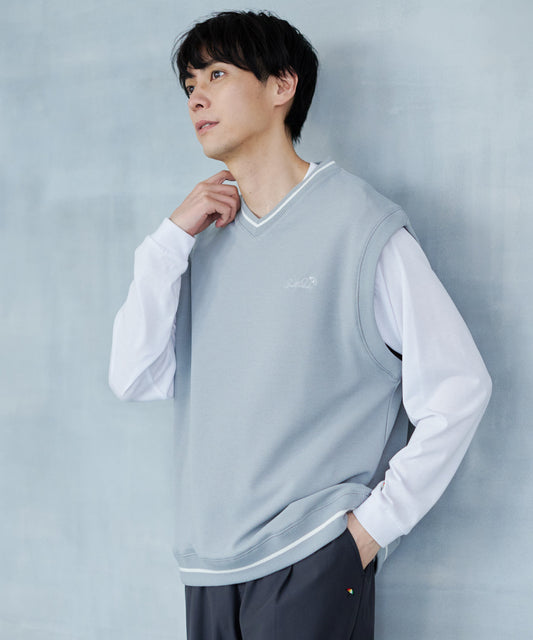 Arnold Palmer　カットカルゼベスト×ロングＴシャツセット