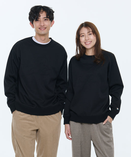 Arnold Palmer　 【残り3点】リップル裏起毛 シェア エンボスプルオーバー