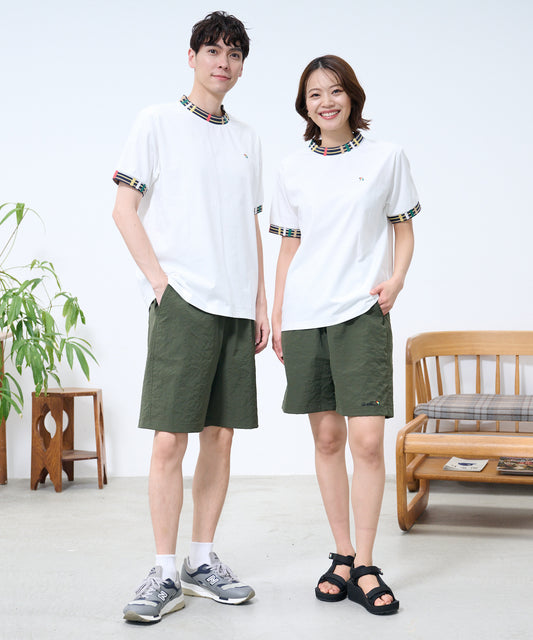Arnold Palmer　パーマーチェックリブ シェア リンガーTシャツ