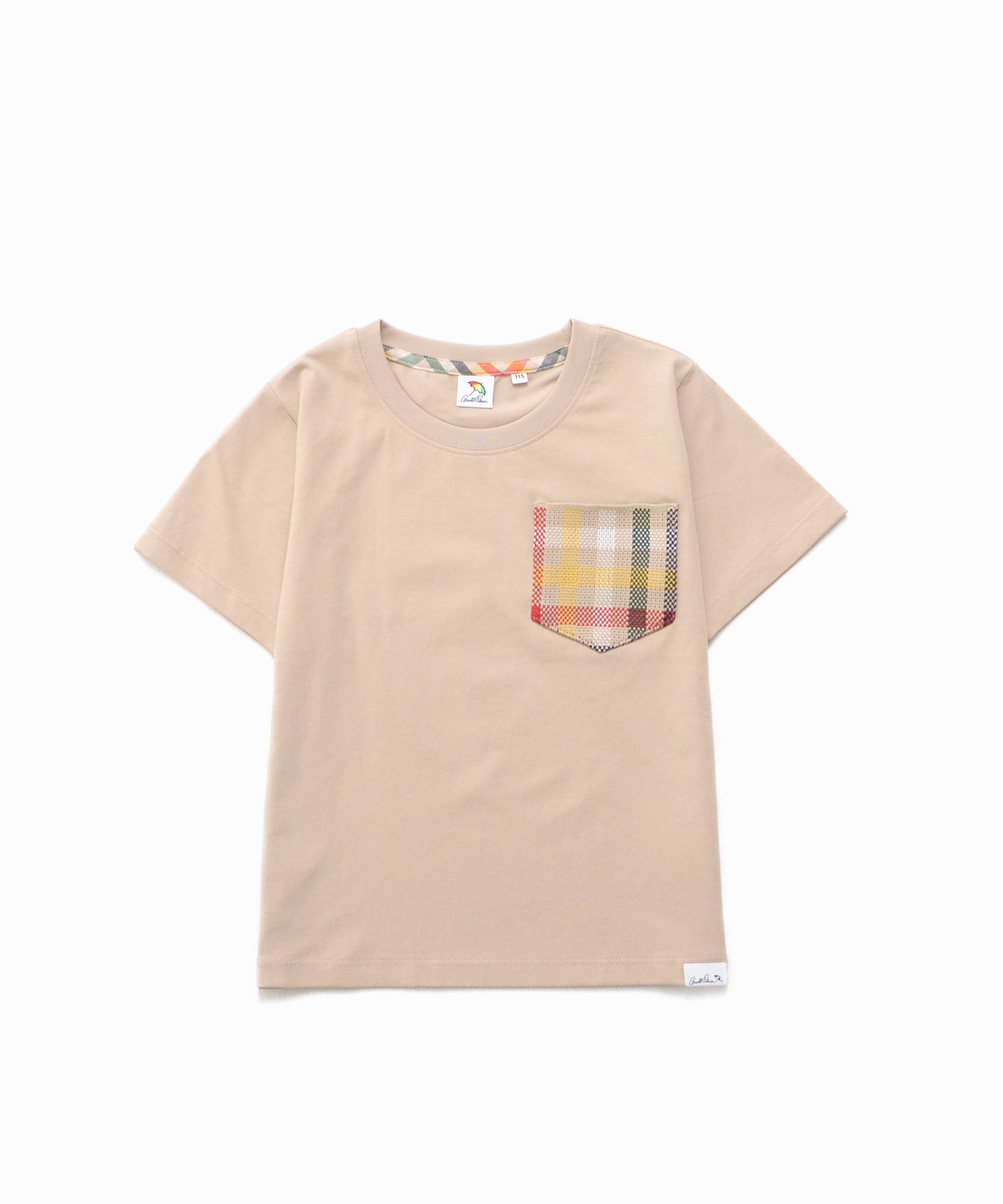 【残り2点】パーマーチェックリブポケットTシャツ【キッズ】