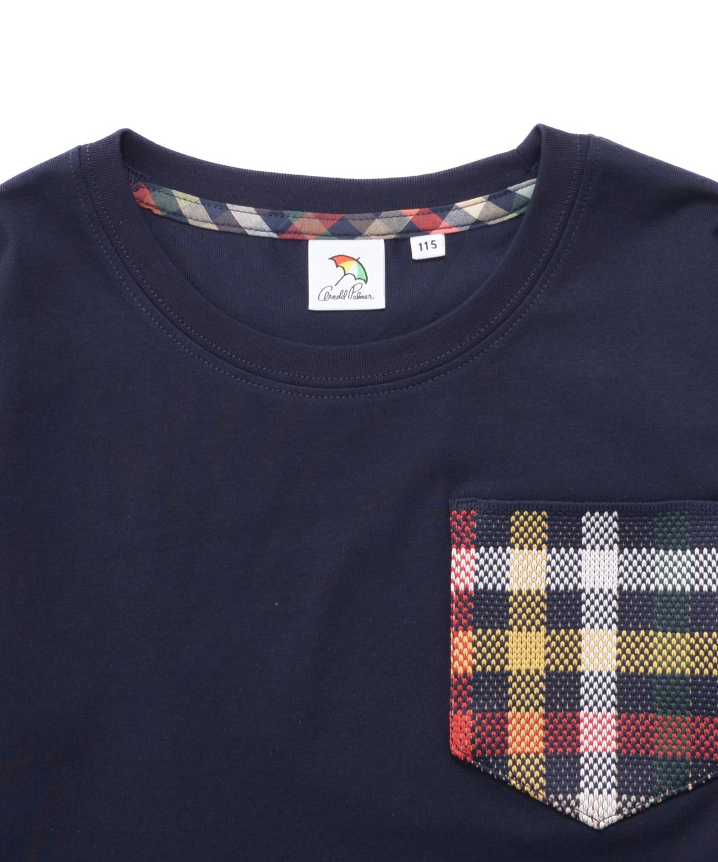 【残り2点】パーマーチェックリブポケットTシャツ【キッズ】
