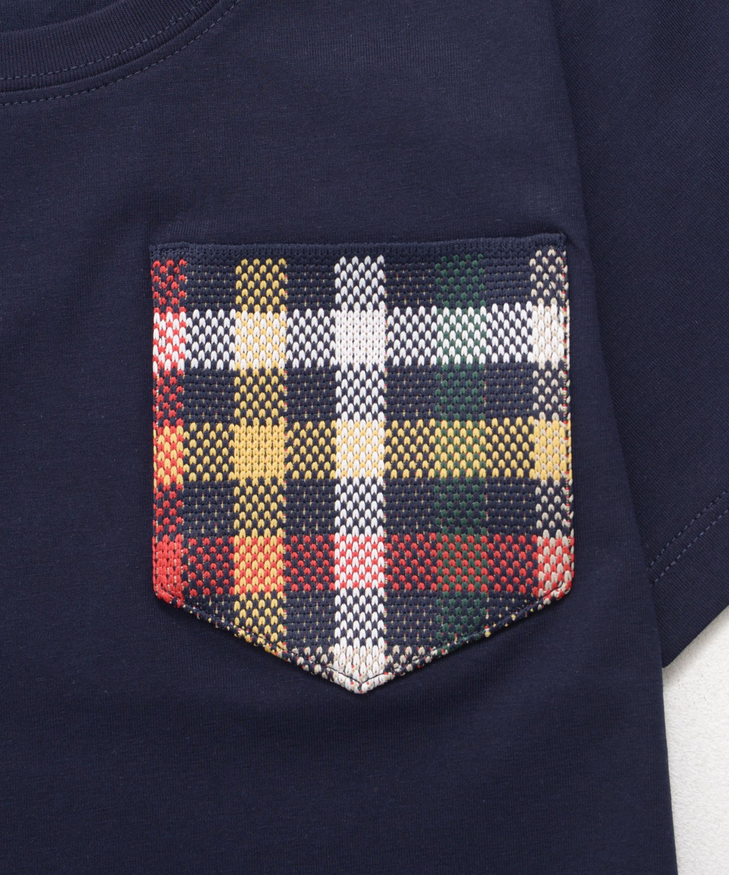 【残り2点】パーマーチェックリブポケットTシャツ【キッズ】
