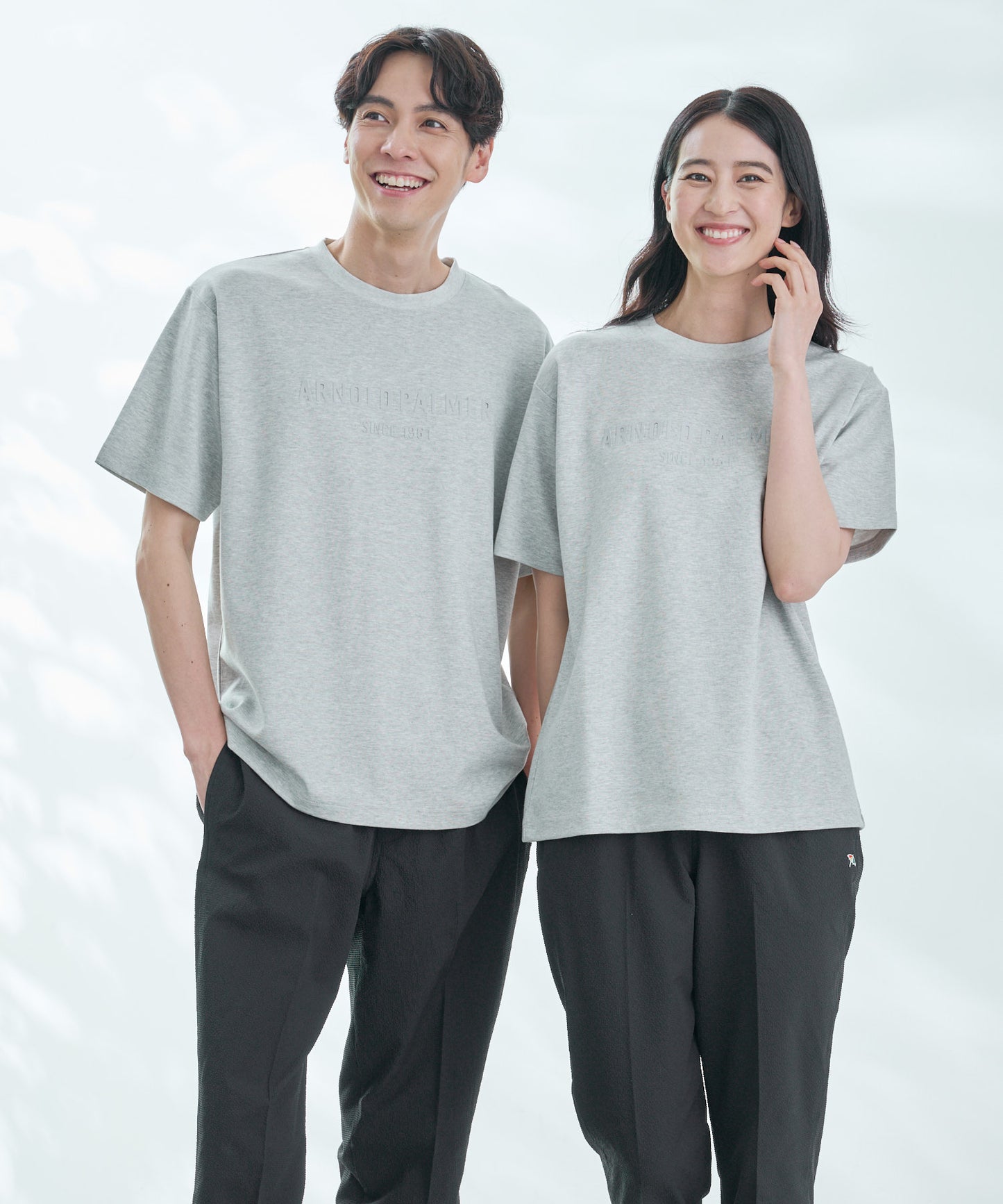 【汗染み防止】シェア エンボスプリントTシャツ