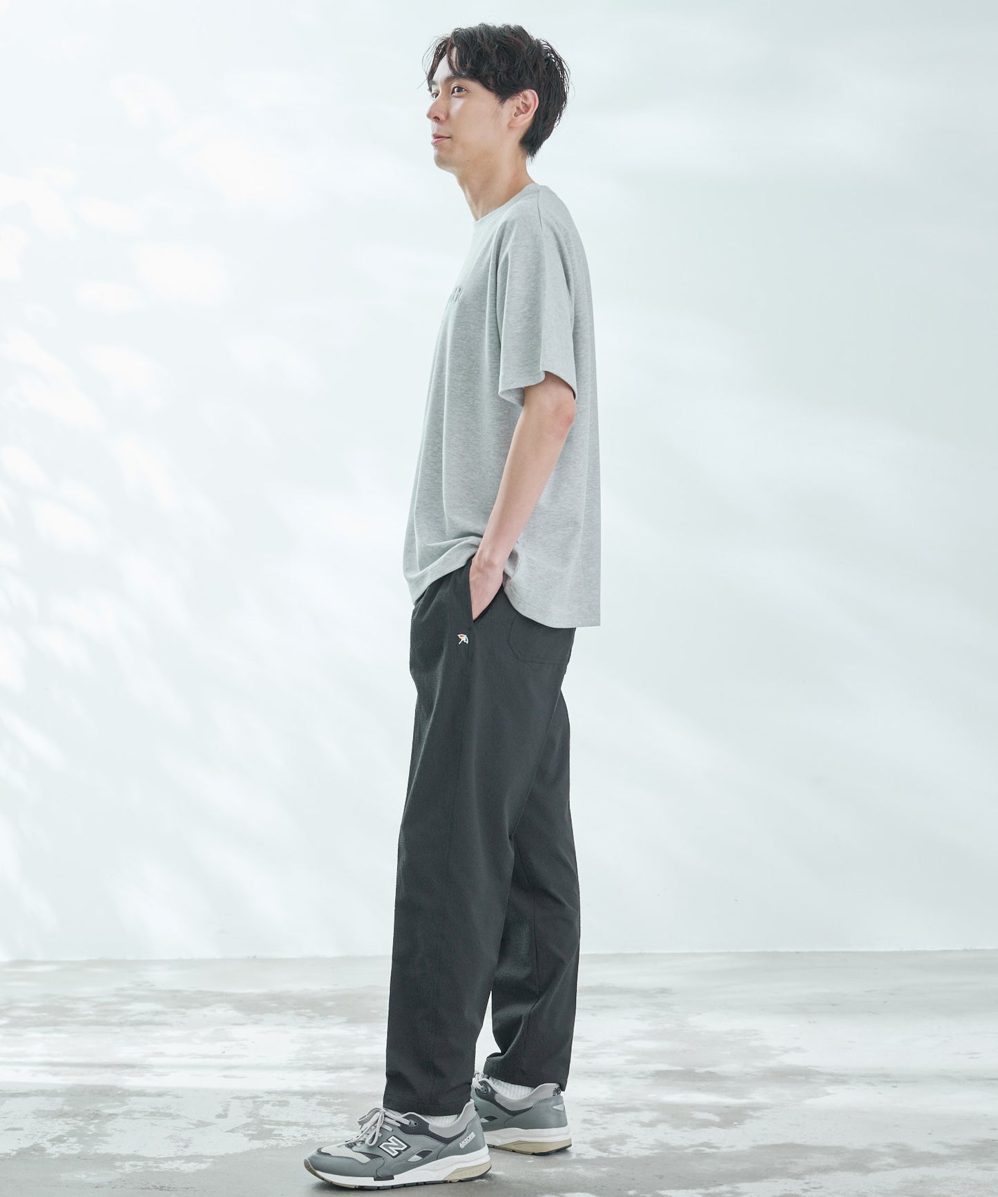 【汗染み防止】シェア エンボスプリントTシャツ