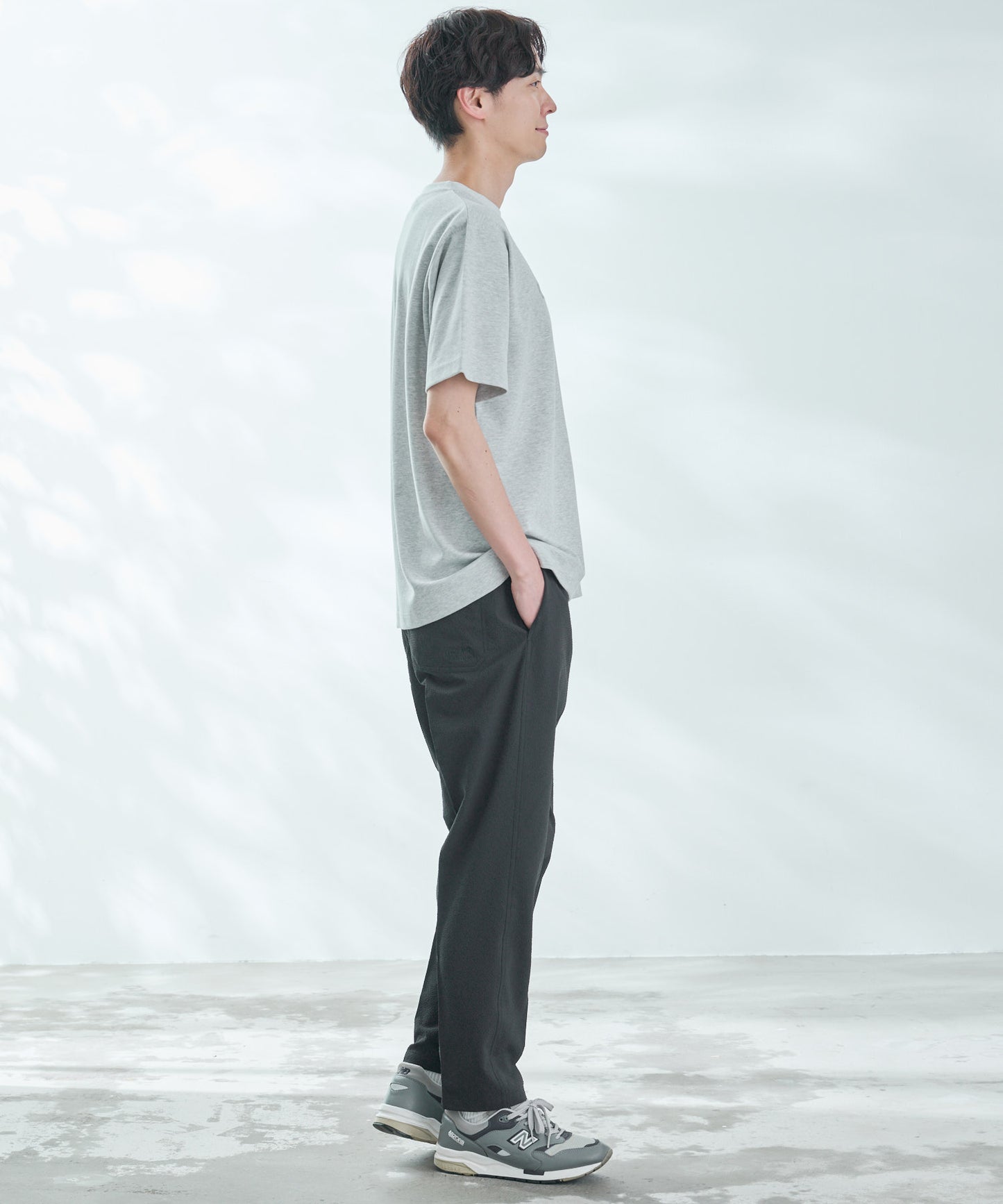 【汗染み防止】シェア エンボスプリントTシャツ