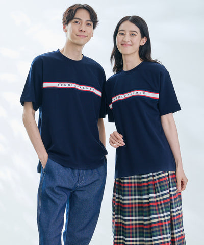 【汗染み防止】シェア パネルリブラインTシャツ