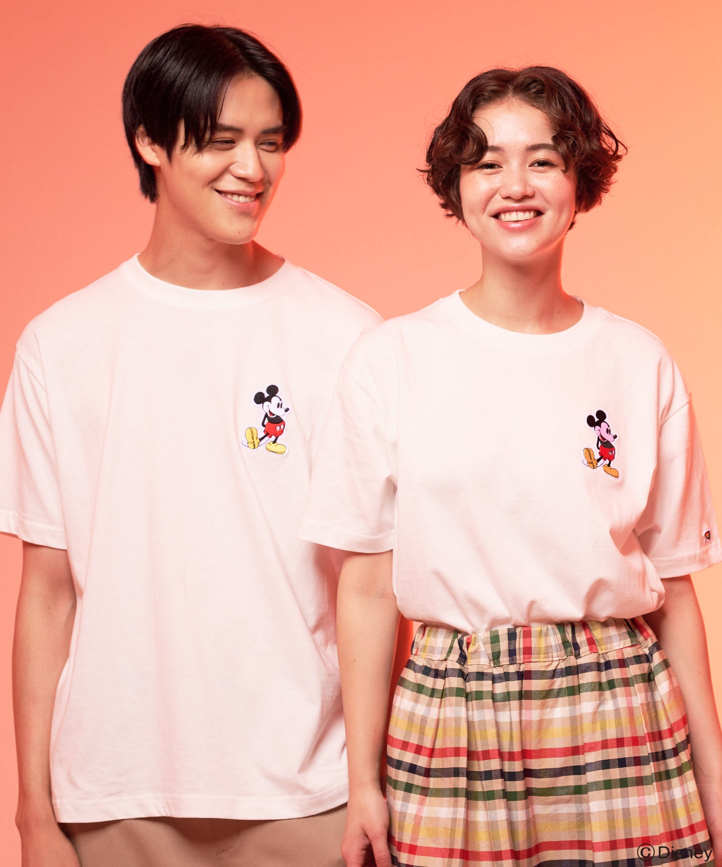 Mickey/Arnold Palmer/シェア ワッペンTシャツ