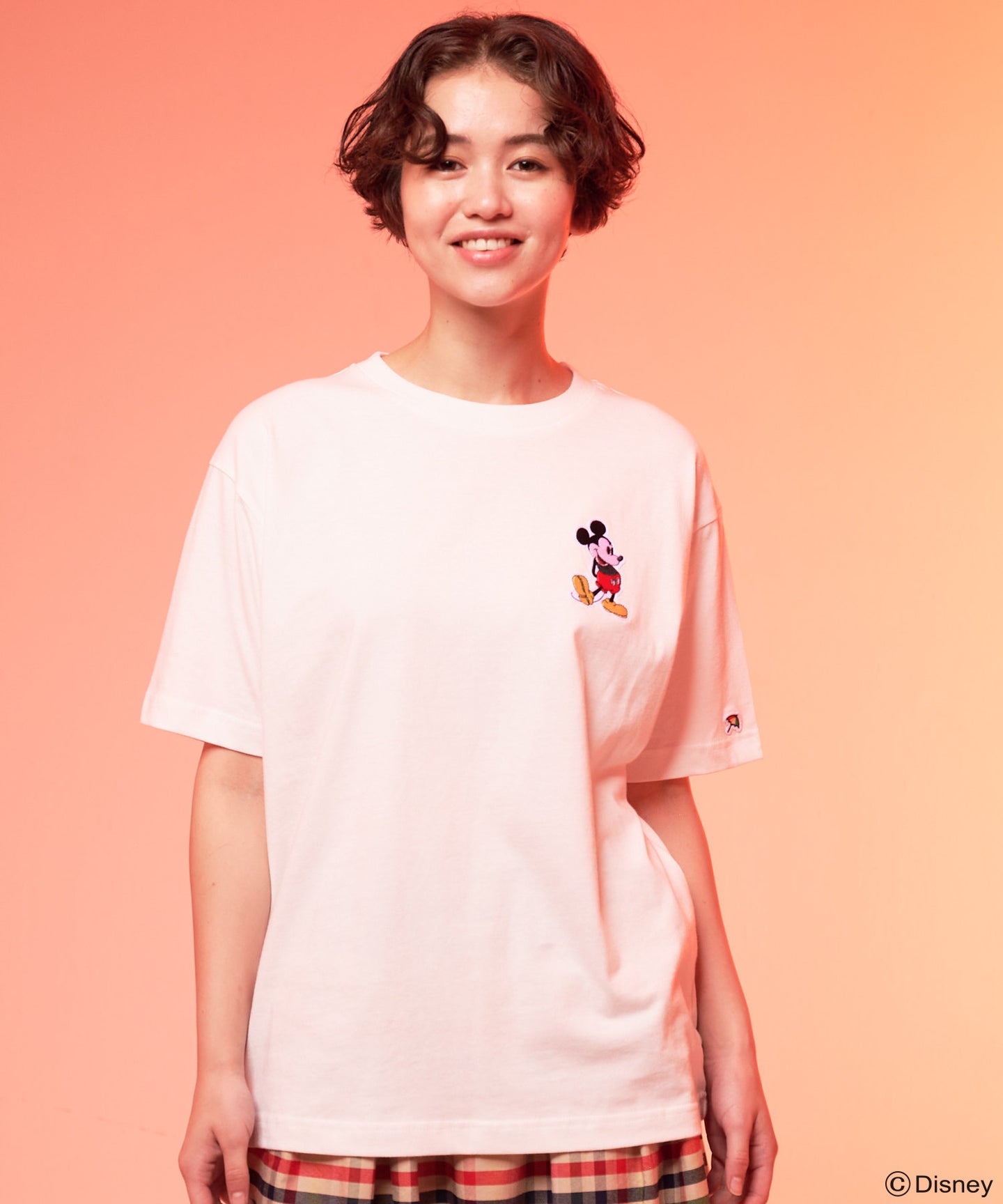 Disney Mickey/Arnold Palmer/シェア ワッペンTシャツ