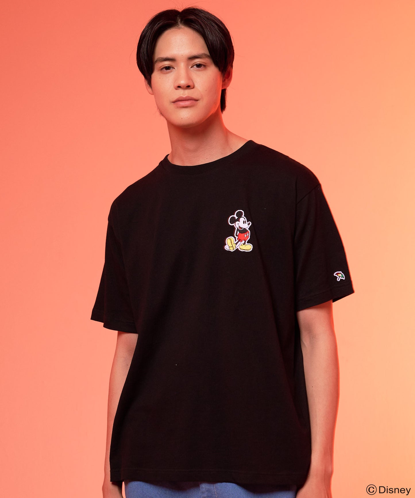 Mickey/Arnold Palmer/シェア ワッペンTシャツ