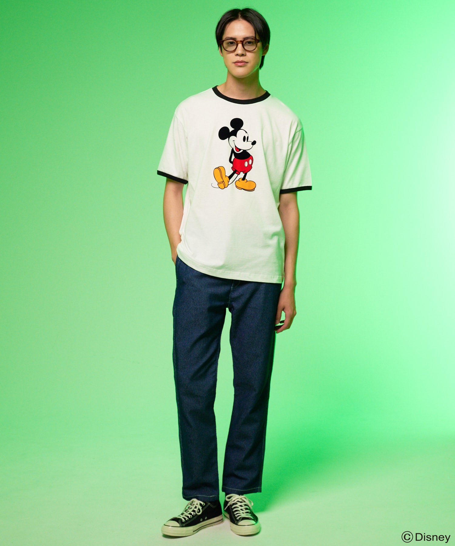 Mickey/Arnold Palmer/シェア フロッキーTシャツ（Tシャツ